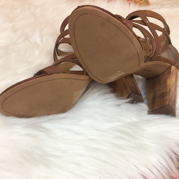 Dolce Vita strappy heeled sandals in brown - Picture 6 of 7